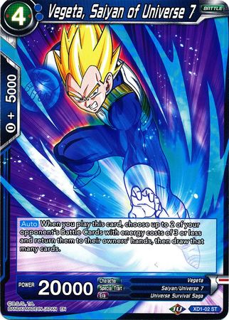 Vegeta, Saiyan of Universe 7 (XD1-02) [Assault of the Saiyans] | Total Play
