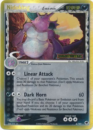 Nidoking (6/101) (Delta Species) (Stamped) [EX: Dragon Frontiers] | Total Play