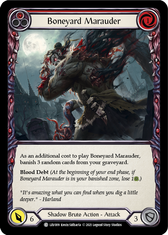 Boneyard Marauder (Red) [LEV009] (Monarch Levia Blitz Deck) | Total Play