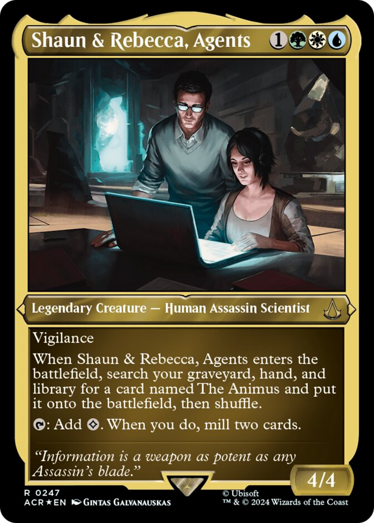 Shaun & Rebecca, Agents (Foil Etched) [Assassin's Creed] | Total Play