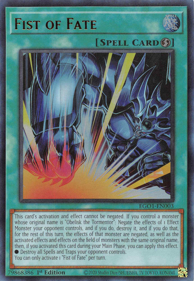 Fist of Fate [EGO1-EN003] Ultra Rare | Total Play