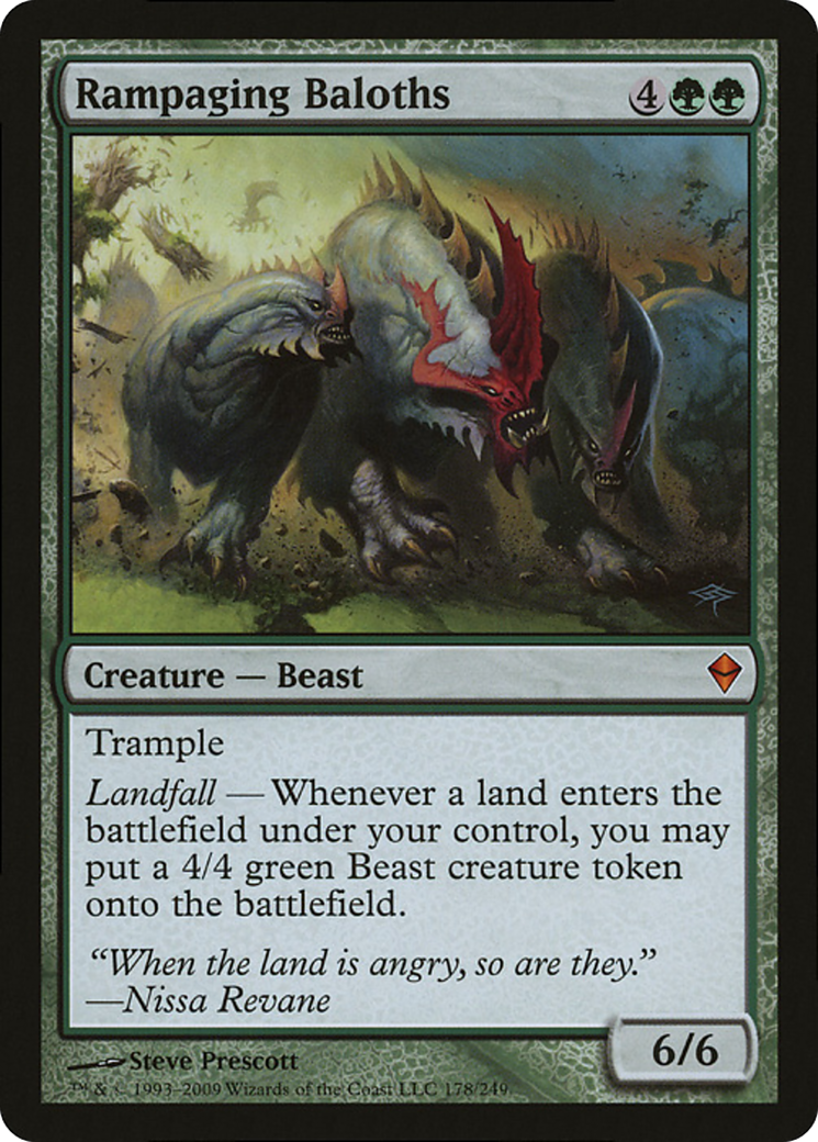 Rampaging Baloths (Zendikar) (Oversized) [Oversize Cards] | Total Play