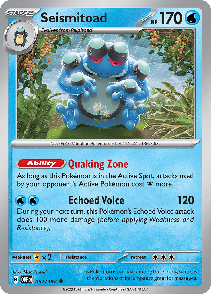 Seismitoad (052/197) [Scarlet & Violet: Obsidian Flames] | Total Play