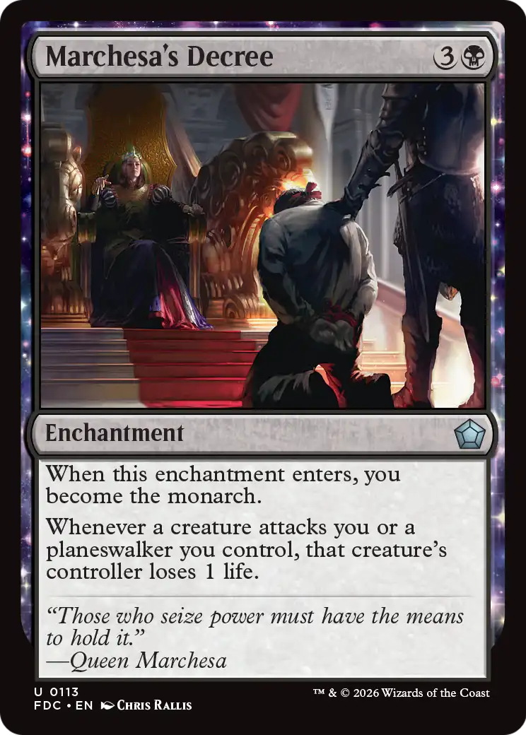 Marchesa's Decree [Foundations Commander] | Total Play