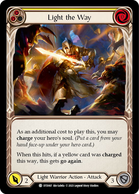 Light the Way (Yellow) [DTD067] (Dusk Till Dawn)  Rainbow Foil | Total Play