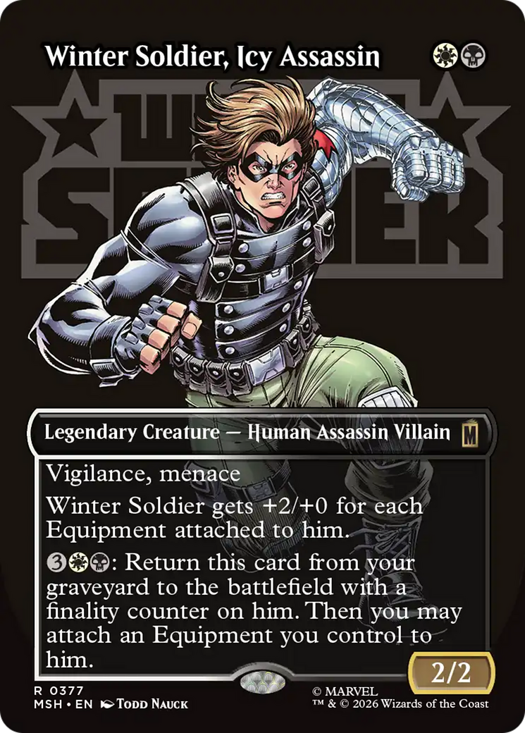 Winter Soldier, Icy Assassin (Borderless) [Marvel Super Heroes] | Total Play