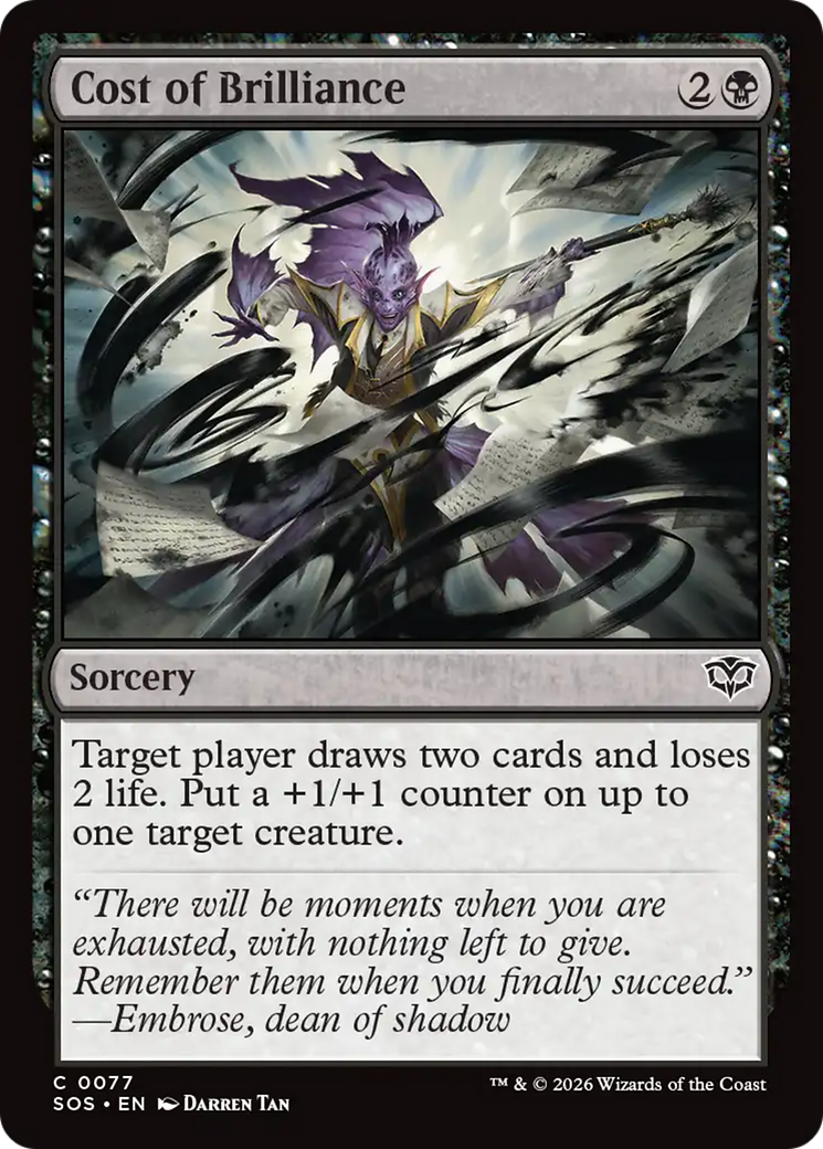 Cost of Brilliance [Secrets of Strixhaven] | Total Play