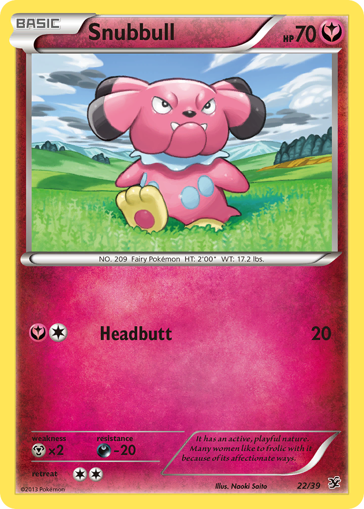 Snubbull (22/39) [XY: Kalos Starter Set] | Total Play
