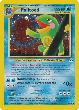 Politoed (8/75) [Neo Discovery Unlimited] | Total Play