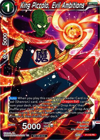 King Piccolo, Evil Ambitions (Power Booster) (P-119) [Promotion Cards] | Total Play