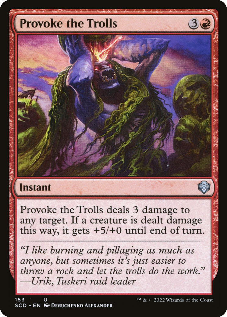 Provoke the Trolls [Starter Commander Decks] | Total Play