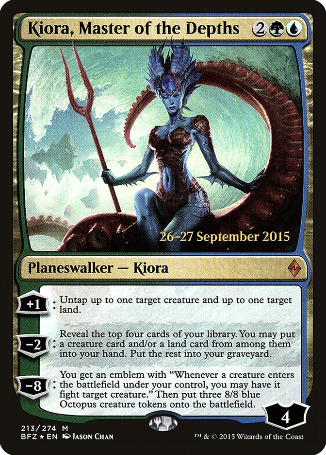 Kiora, Master of the Depths [Battle for Zendikar Prerelease Promos] | Total Play