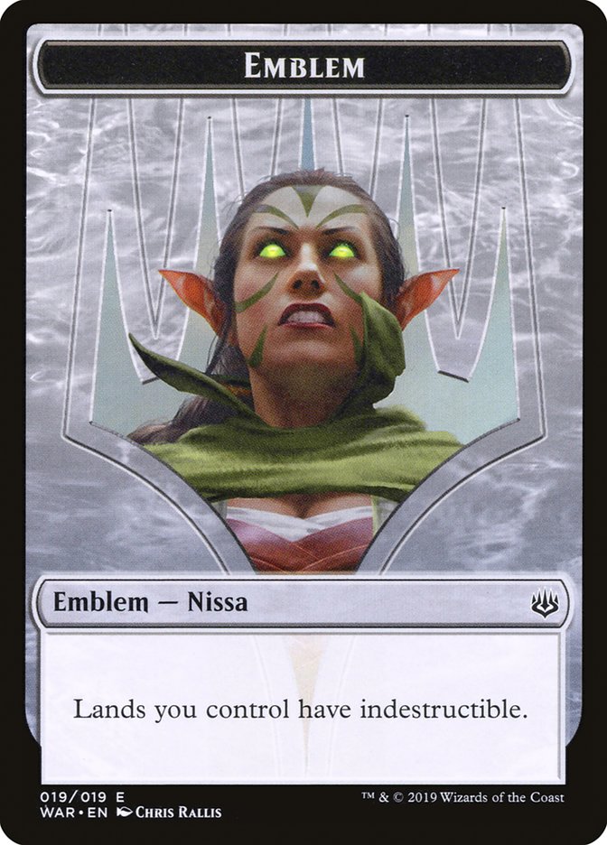 Nissa, Who Shakes the World Emblem [War of the Spark Tokens] | Total Play