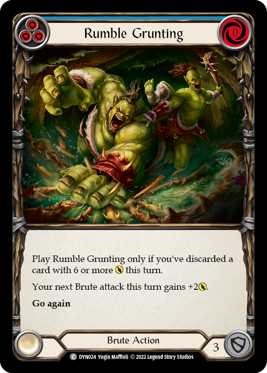 Rumble Grunting (Blue) [DYN024] (Dynasty) | Total Play