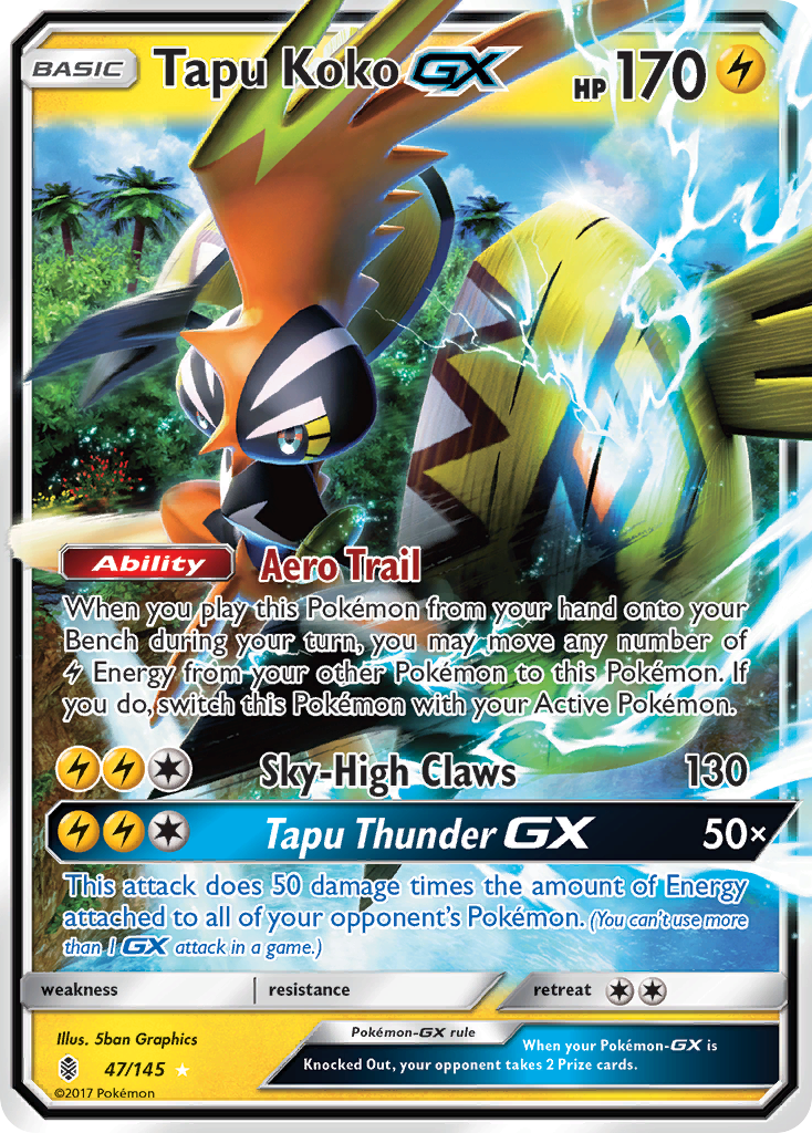 Tapu Koko GX (47/145) [Sun & Moon: Guardians Rising] | Total Play