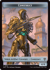 Construct // Golem (0013) Double-Sided Token [Aetherdrift Commander Tokens] | Total Play