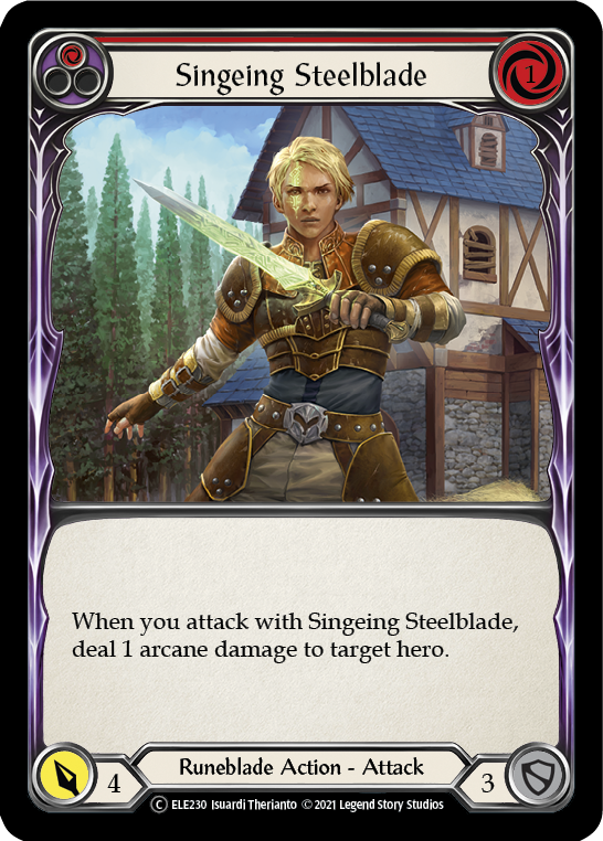 Singeing Steelblade (Red) [U-ELE230] (Tales of Aria Unlimited)  Unlimited Normal | Total Play