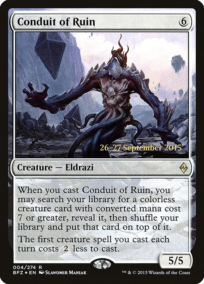 Conduit of Ruin [Battle for Zendikar Prerelease Promos] | Total Play