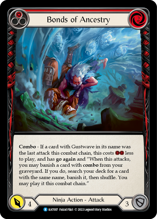 Bonds of Ancestry (Red) [KAT007] (Outsiders Katsu Blitz Deck) | Total Play