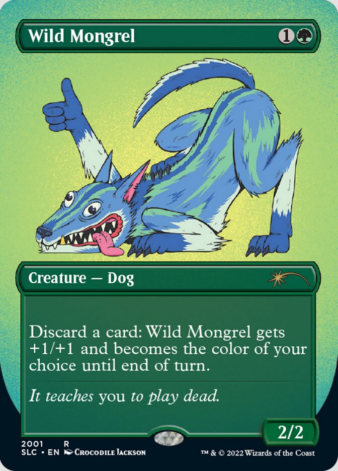 Wild Mongrel (Borderless) [Secret Lair Countdown Kit] | Total Play