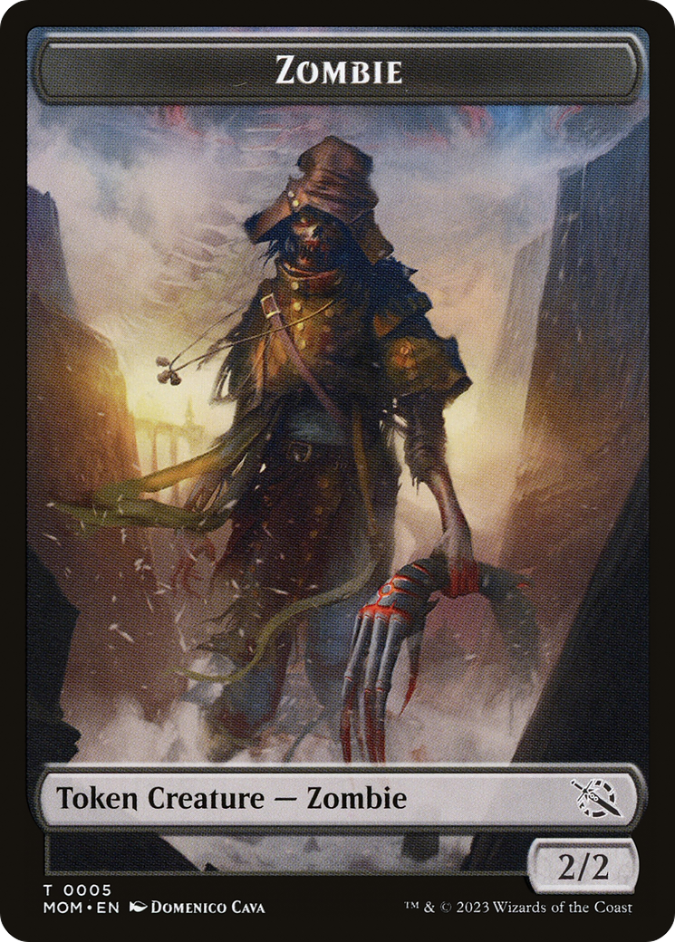 Treasure (21) // Zombie Double-Sided Token [March of the Machine Tokens] | Total Play