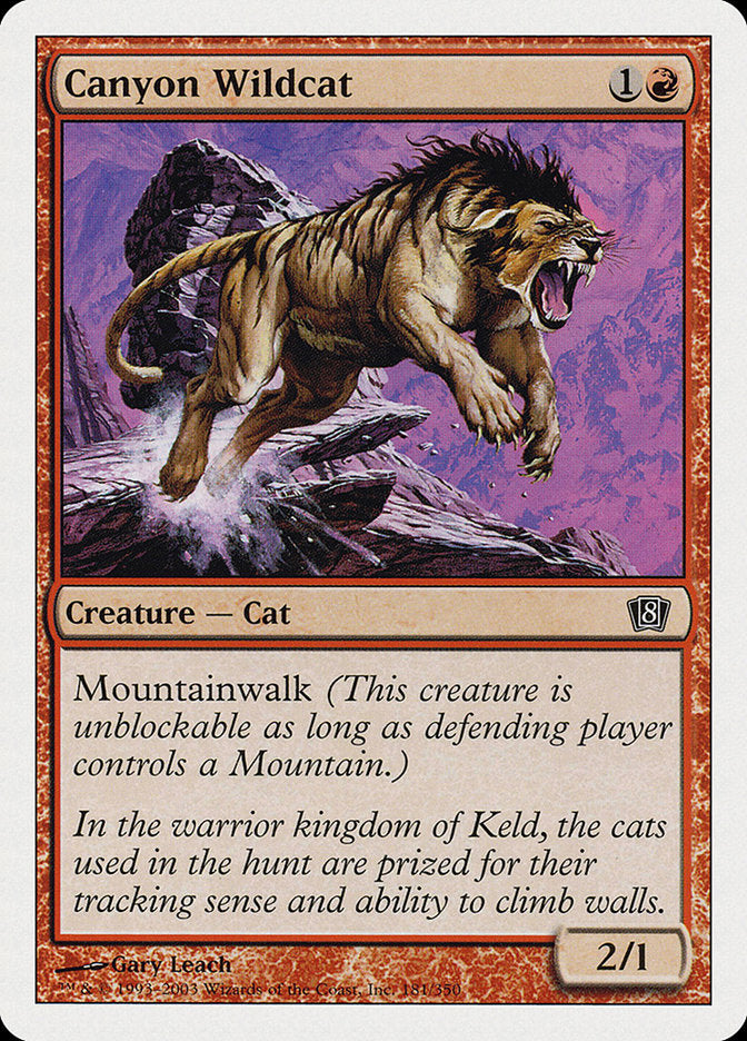 Canyon Wildcat [Eighth Edition] | Total Play