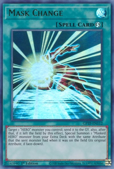 Mask Change [GFTP-EN112] Ultra Rare | Total Play