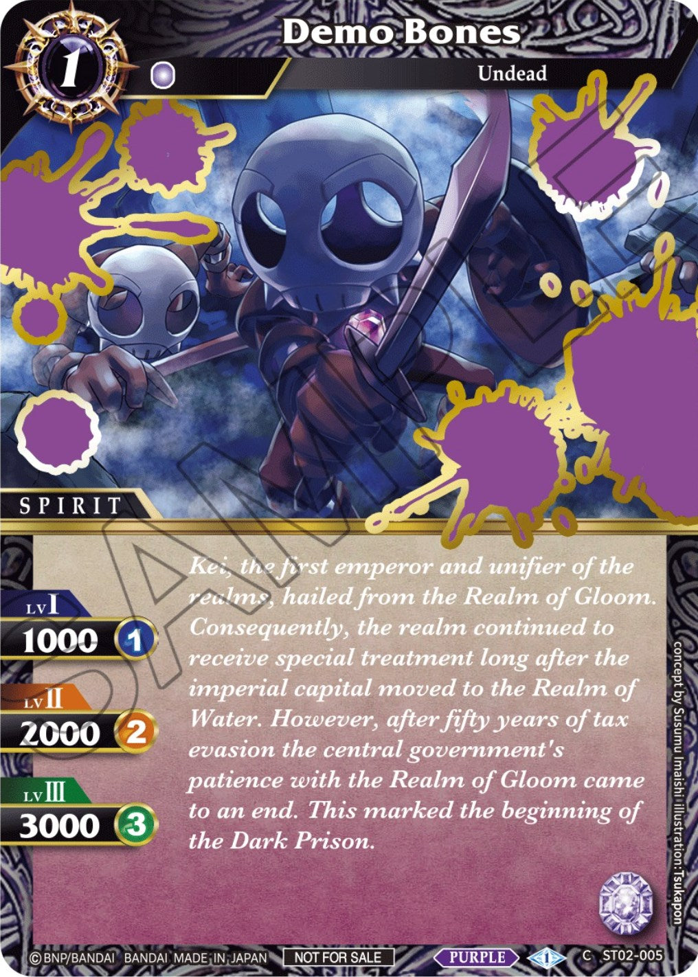 Demo Bones (Launch Event Finalist Set) (ST02-005) [Launch & Event Promos] | Total Play
