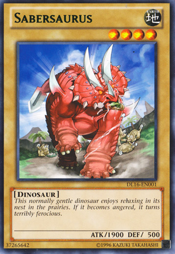 Sabersaurus (Green) [DL16-EN001] Rare | Total Play