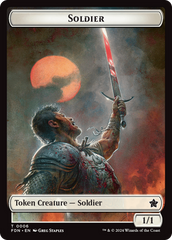 Rabbit // Soldier Double-Sided Token [Foundations Tokens] | Total Play