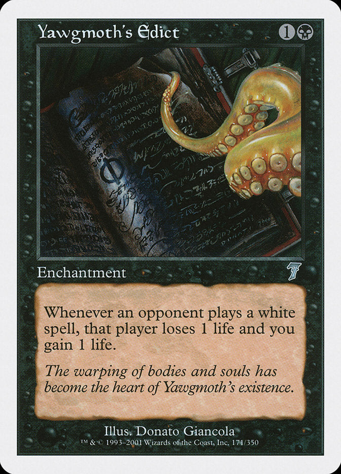 Yawgmoth's Edict [Seventh Edition] | Total Play