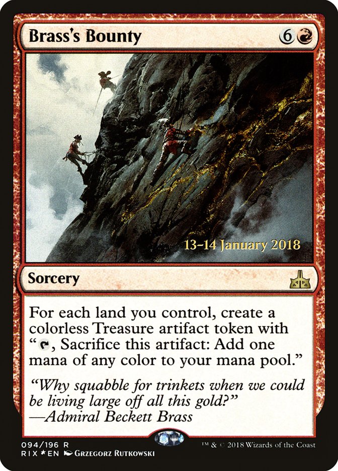 Brass's Bounty [Rivals of Ixalan Prerelease Promos] | Total Play