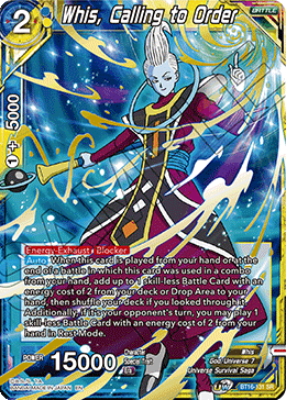 Whis, Calling to Order (BT16-131) [Realm of the Gods] | Total Play