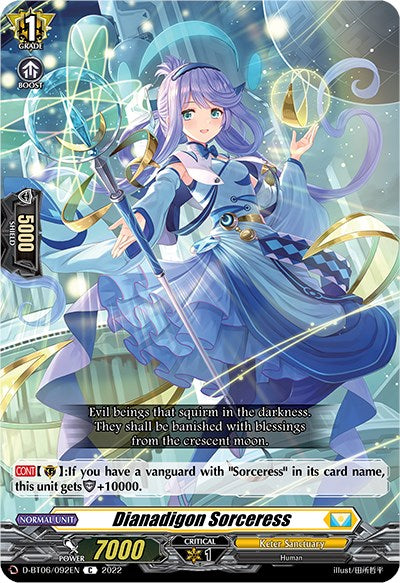 Dianadigon Sorceress (D-BT06/092EN) [Blazing Dragon Reborn] | Total Play