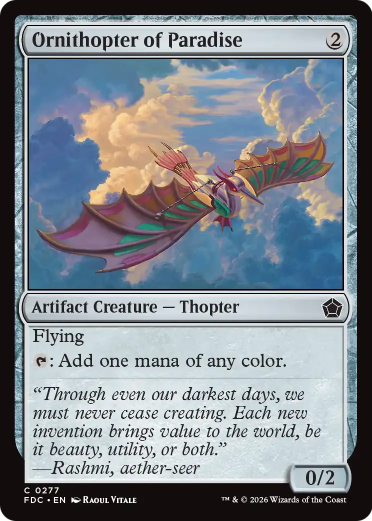 Ornithopter of Paradise [Foundations Commander] | Total Play