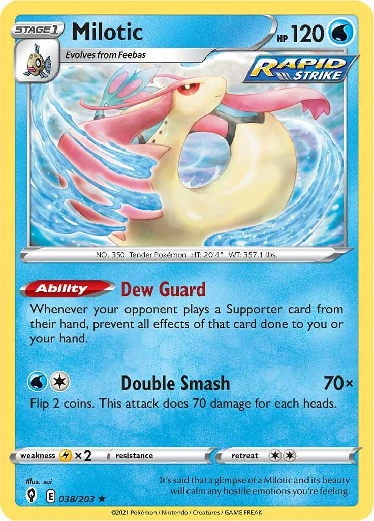 Milotic (038/203) [Sword & Shield: Evolving Skies] | Total Play