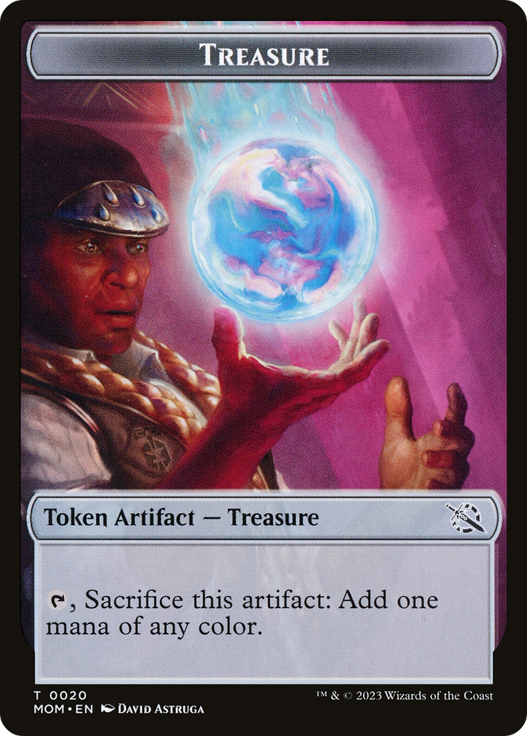 Treasure (20) // Phyrexian Saproling Double-Sided Token [March of the Machine Tokens] | Total Play