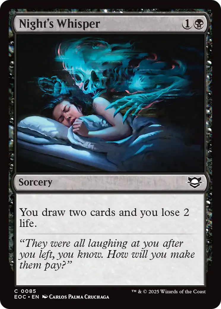 Night's Whisper [Edge of Eternities Commander] | Total Play