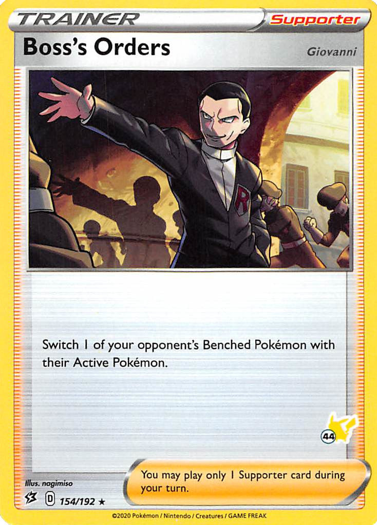 Boss's Orders (154/192) (Pikachu Stamp #44) [Battle Academy 2022] | Total Play