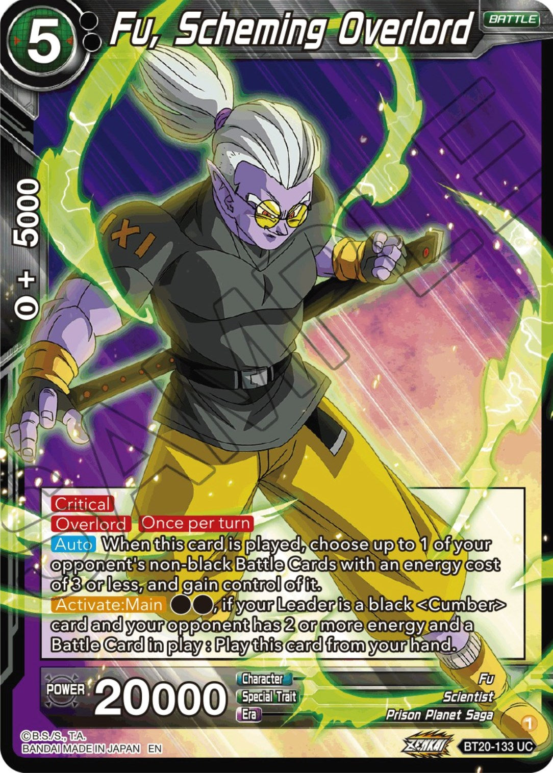 Fu, Scheming Overlord (BT20-133) [Power Absorbed] | Total Play