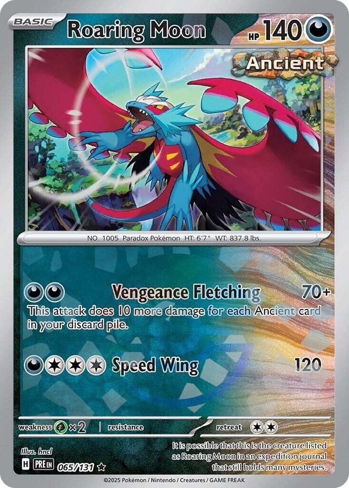 Roaring Moon (065/131) (Poke Ball Pattern) [Scarlet & Violet: Prismatic Evolutions] | Total Play