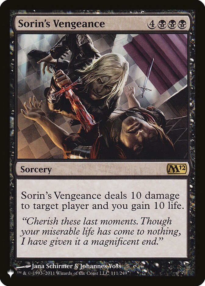 Sorin's Vengeance [The List] | Total Play