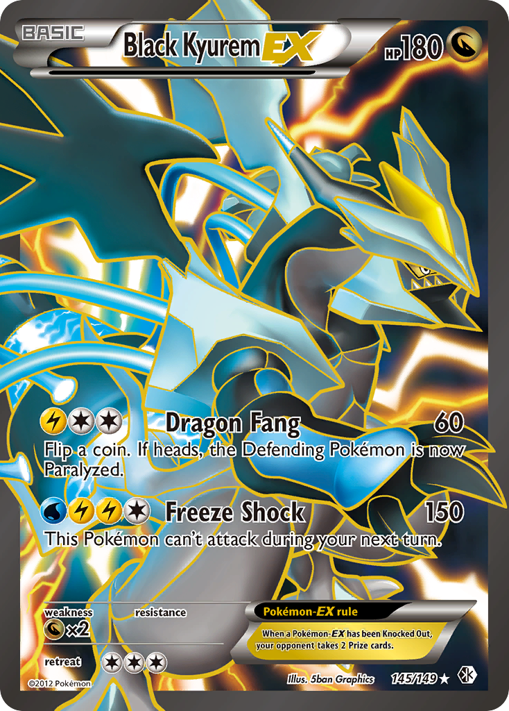 Black Kyurem EX (145/149) [Black & White: Boundaries Crossed] | Total Play
