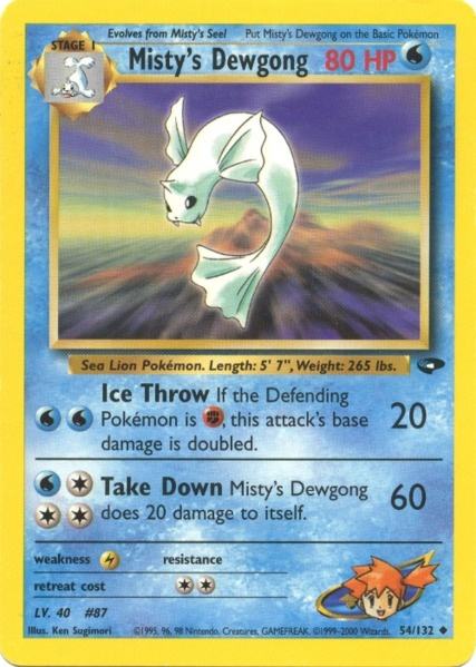 Misty's Dewgong (54/132) [Gym Challenge Unlimited] | Total Play