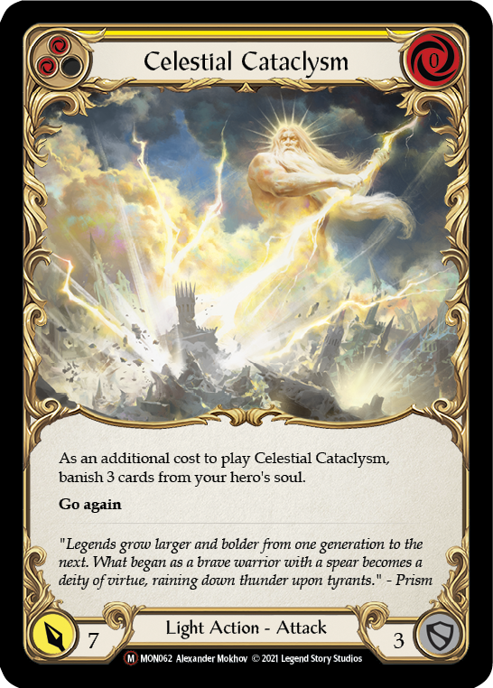 Celestial Cataclysm [U-MON062-RF] (Monarch Unlimited)  Unlimited Rainbow Foil | Total Play