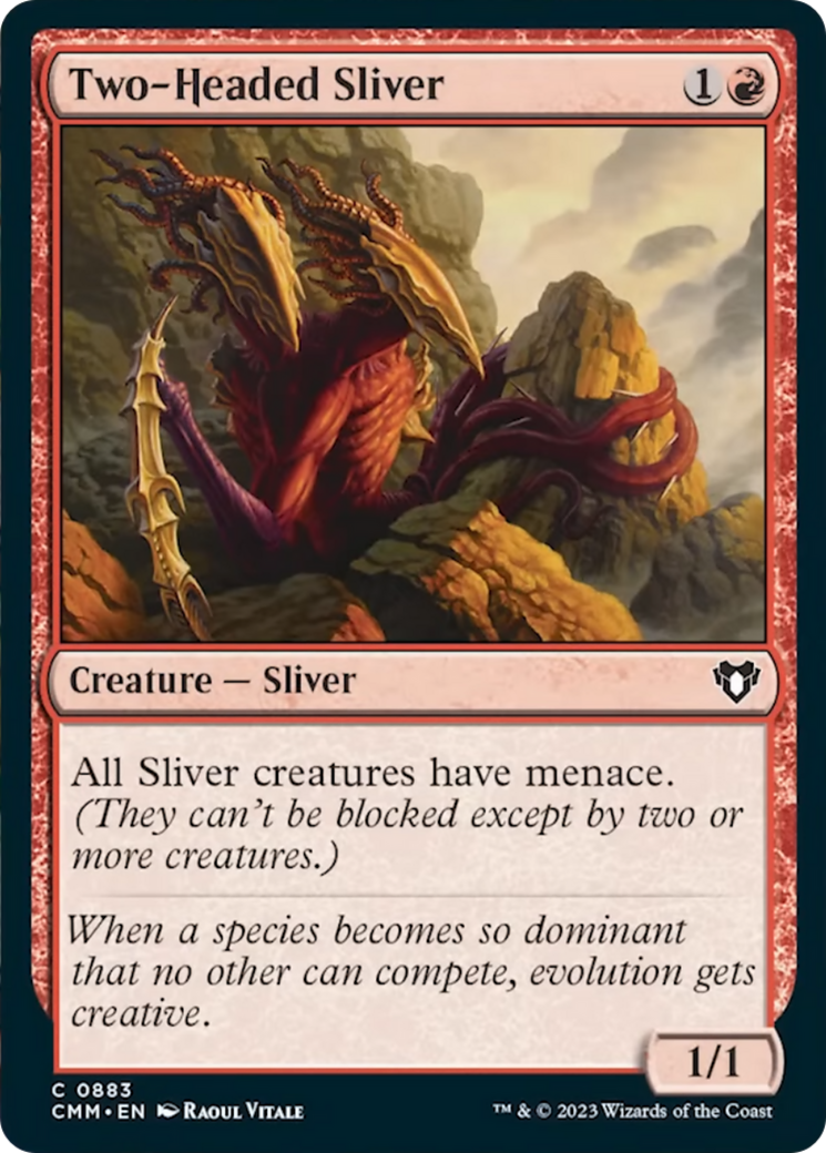 Two-Headed Sliver [Commander Masters] | Total Play