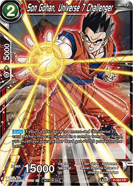 Son Gohan, Universe 7 Challenger (Unison Warrior Series Boost Tournament Pack Vol. 7) (P-364) [Tournament Promotion Cards] | Total Play