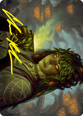 Dina, Soul Steeper Art Card (Gold-Stamped Signature) [Strixhaven: School of Mages Art Series] | Total Play