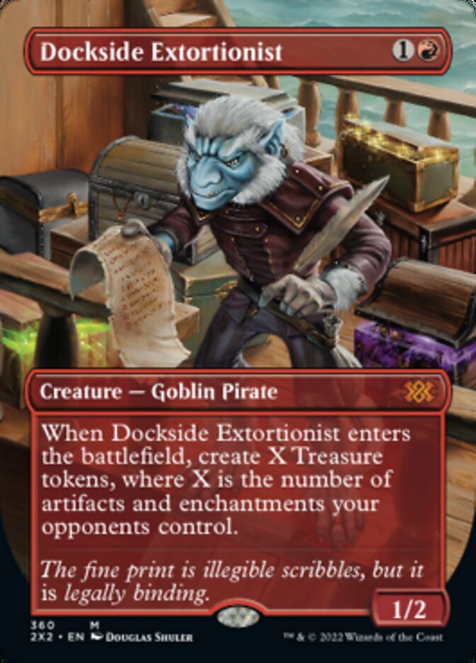 Dockside Extortionist (Borderless Alternate Art) [Double Masters 2022] | Total Play