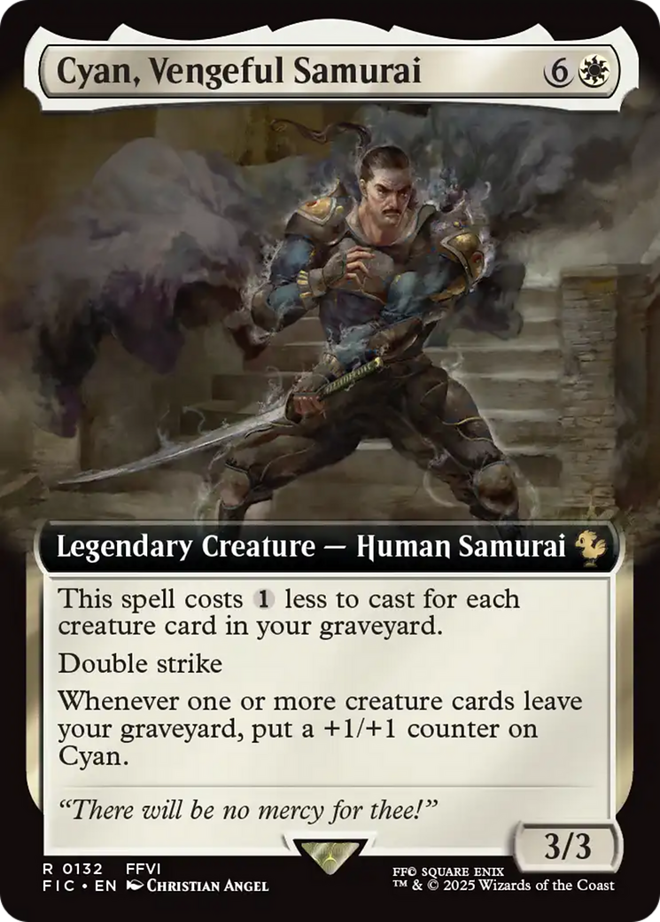 Cyan, Vengeful Samurai (Extended Art) [FINAL FANTASY Commander] | Total Play